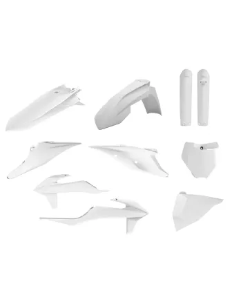 Пълен пластмасов MX Replica кит POLISPORT за KTM SX/ SX-F/ XC/ XC-F - 2019-21 White BD