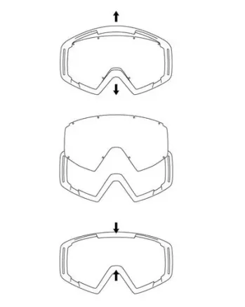 Плака за очила Spect Red Bull Strive - Clear flash AntiFog