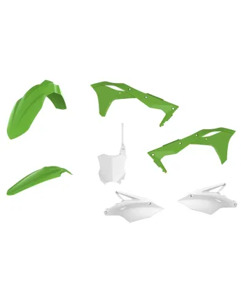 Пластмасов MX кит Polisport за Kawasaki KX250-2017-20 Grren/White