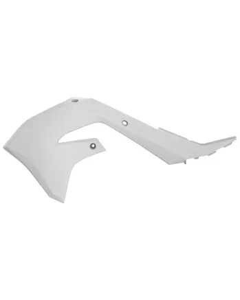 Пластмасови капаци за радиатор Polisport Kawasaki KX125 / 250 рестайлинг KX450 - 2003-08 White