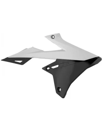 Пластмасови капаци за радиатор Polisport Suzuki RMZ450 - 2018-21 White/Black