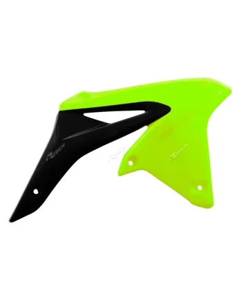 Пластмасови капаци за радиатор RACETECH Radiator Covers Neon Yellow/Black Suzuki RM-Z250 10-18