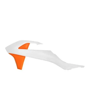 Пластмасови капаци за радиатор RACETECH Radiator Scoops (Orange/White) KTM SX 50 16-24