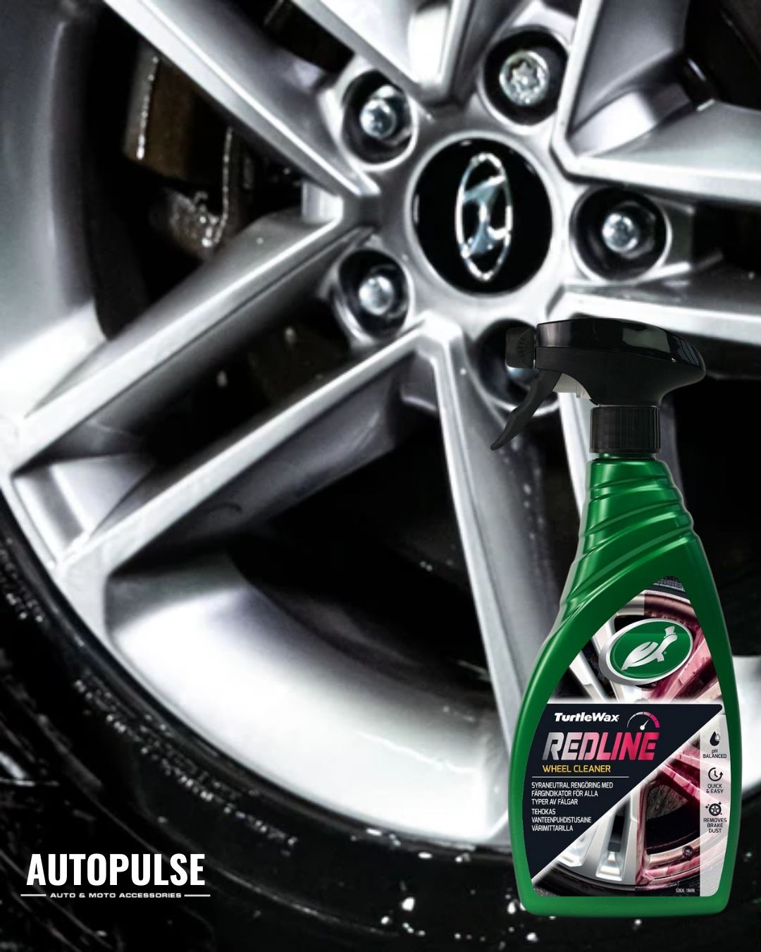 Почистващ препарат за джанти Turtle Wax Redline Wheel Cleaner 500 мл