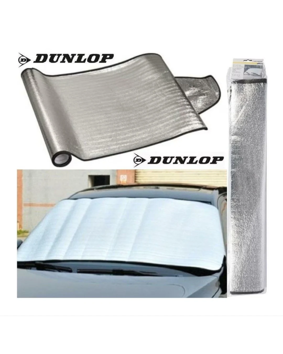 Покривало за предно стъкло на автомобил термо сенник 150 x 70 см Dunlop