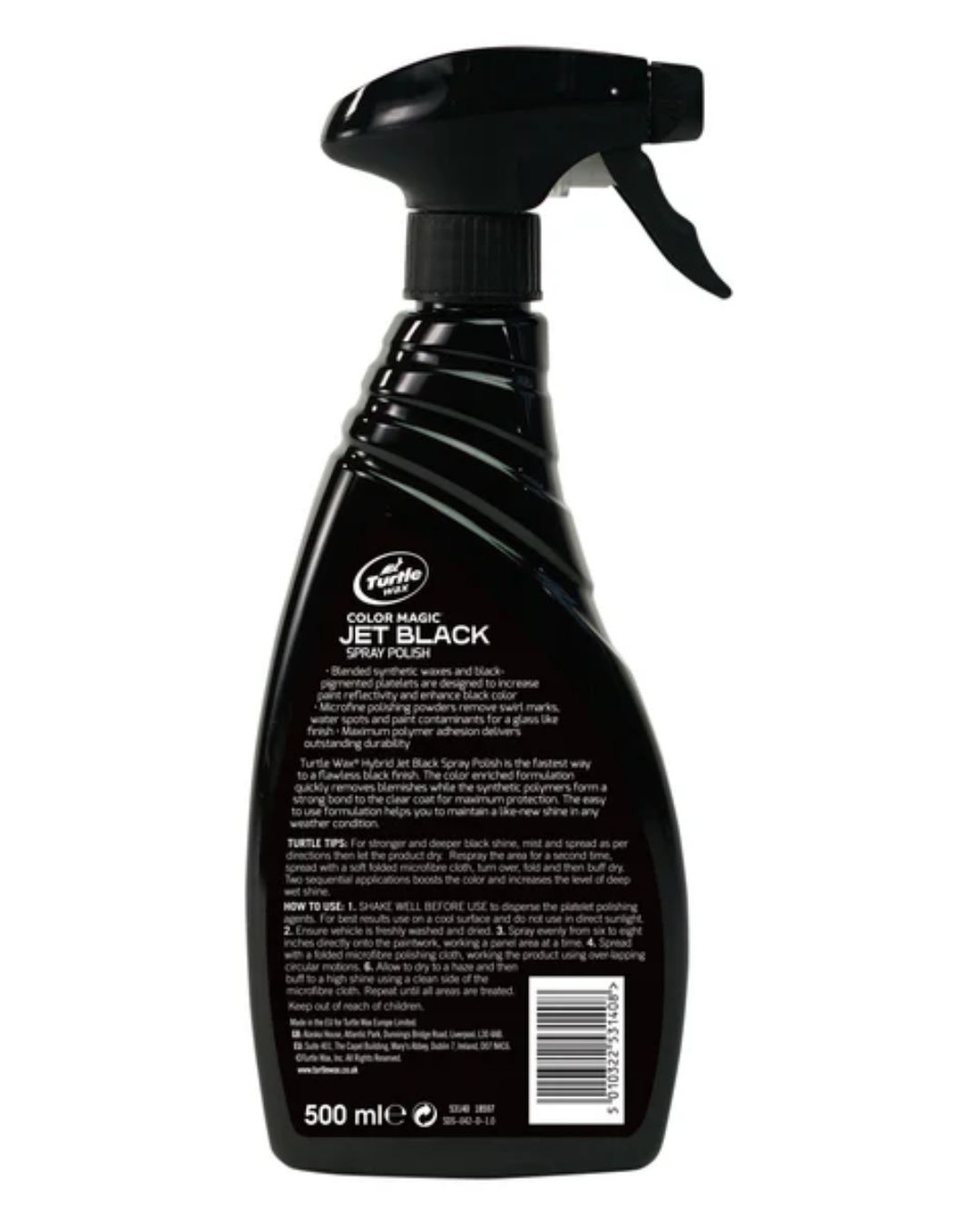 Полираща паста за черни автомобили Turtle Wax Jet Black Spray Polish 500 мл
