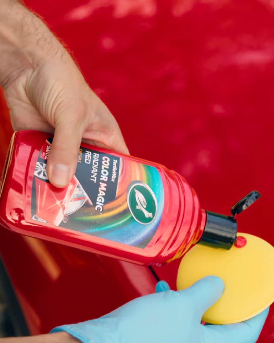 Полираща паста за червени автомобили Turtle Wax Color Magic Red 500 мл