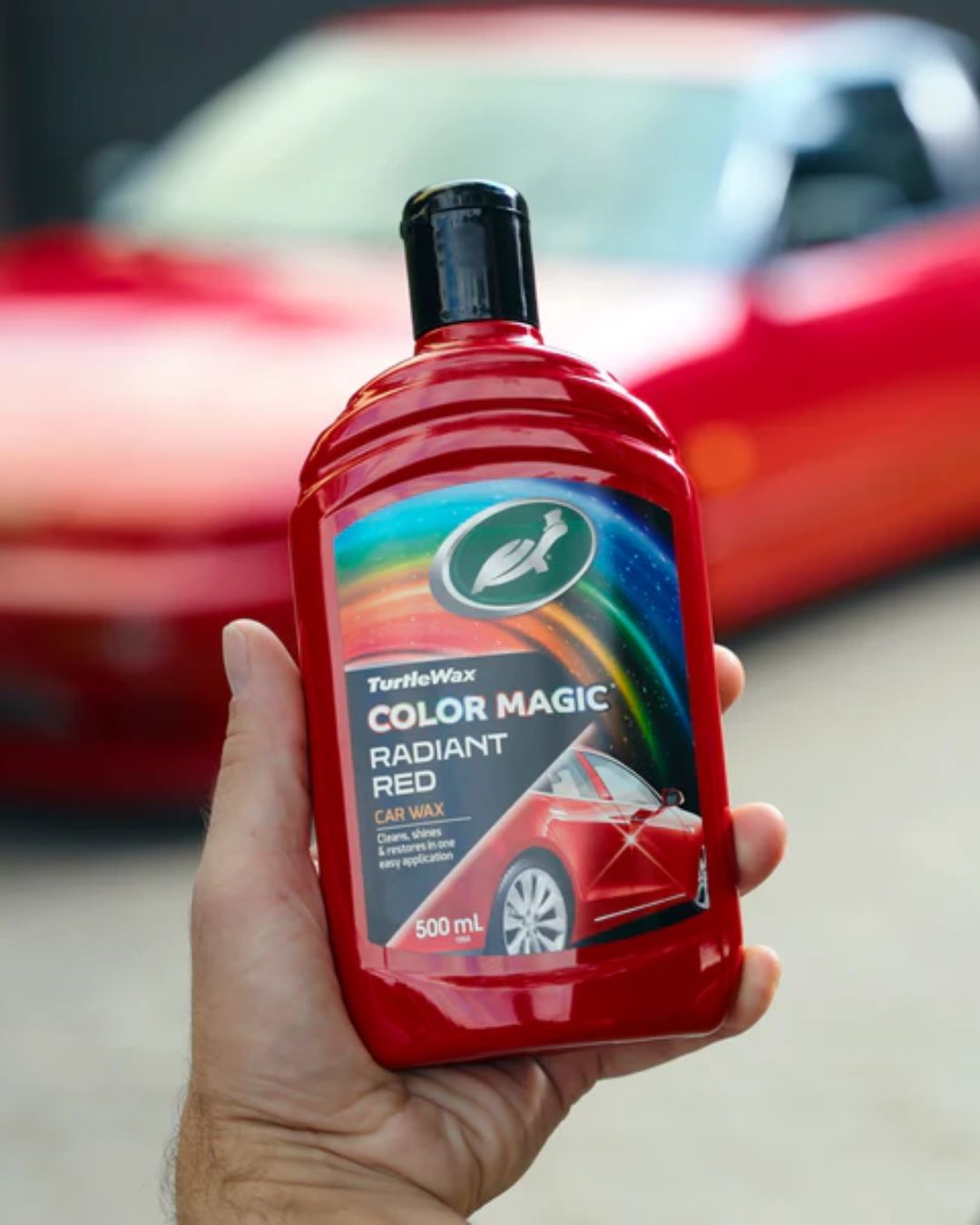 Полираща паста за червени автомобили Turtle Wax Color Magic Red 500 мл