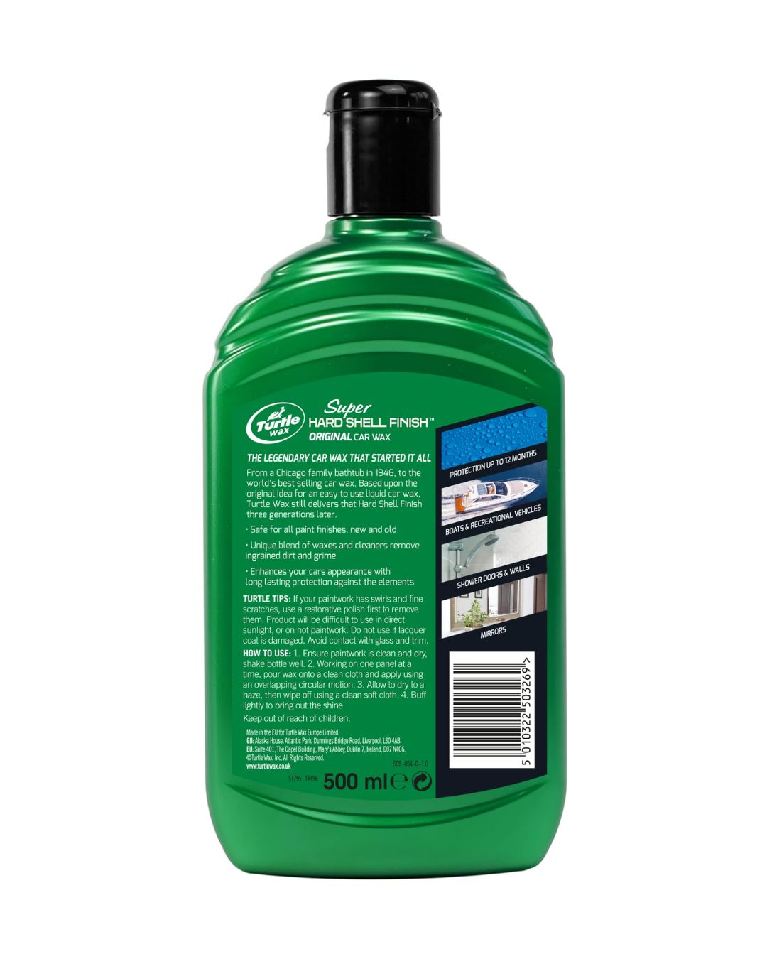 Полираща вакса с Тефлон Turtle Wax Metallic Car Wax + PTFE - 500 мл