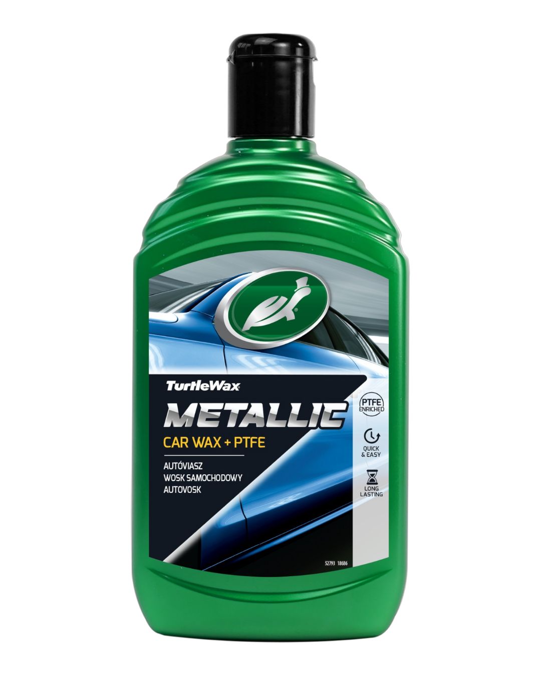 Полираща вакса с Тефлон Turtle Wax Metallic Car Wax + PTFE - 500 мл