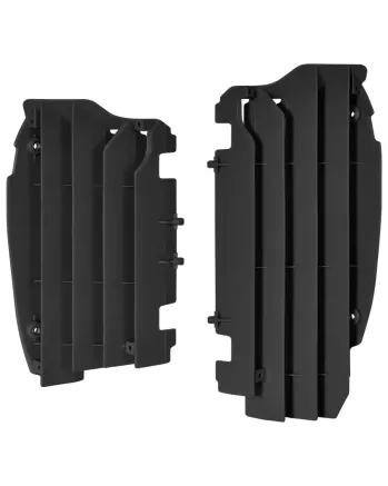 Преден предпазител за радиатор POLISPORT KAWASAKI KX450F(12-15) BLACK