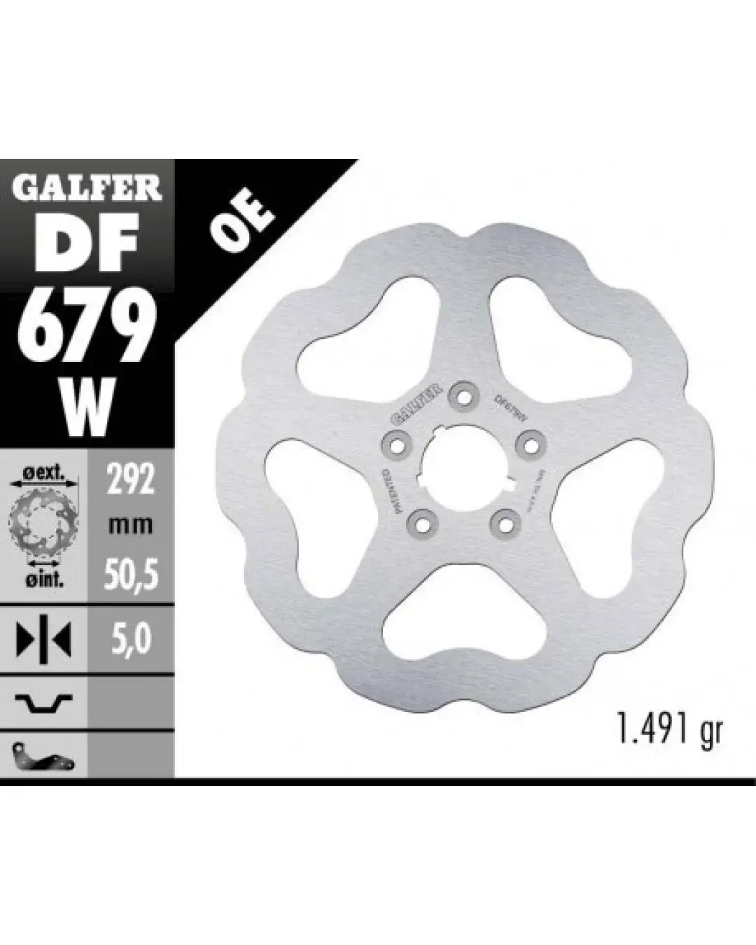 Преден спирачен диск Galfer WAVE FIXED  DISC WAVE FIXED DF679W
