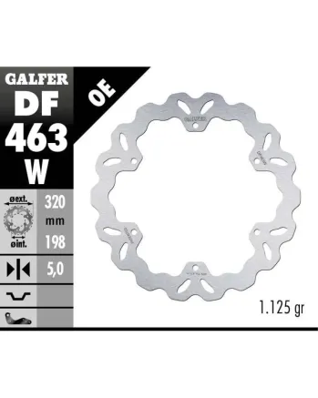 Преден спирачен диск Galfer WAVE FIXED  DISC WAVE FIXEDDF463W