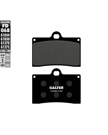 Предни мото накладки Galfer SCOOTER FD068G1050