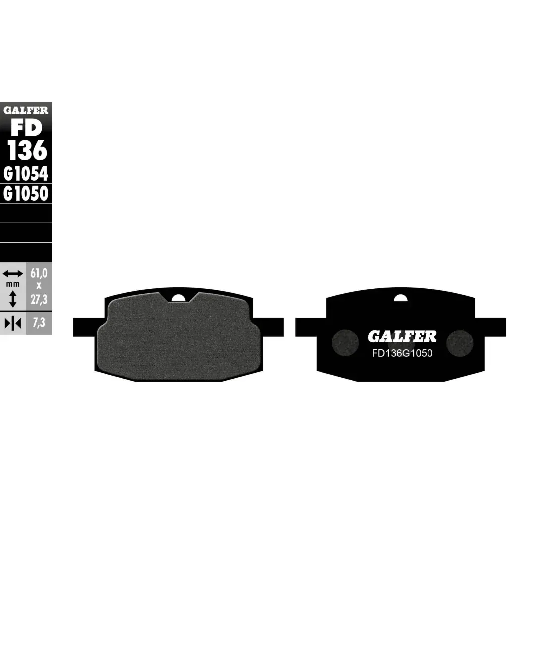 Предни мото накладки Galfer SCOOTER FD136G1050