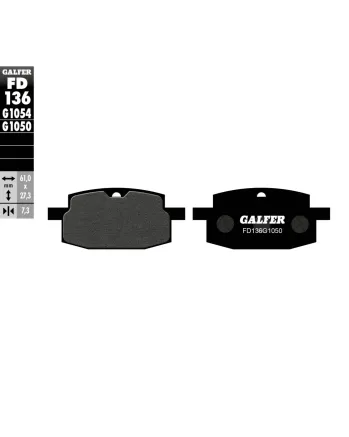 Предни мото накладки Galfer SCOOTER FD136G1050