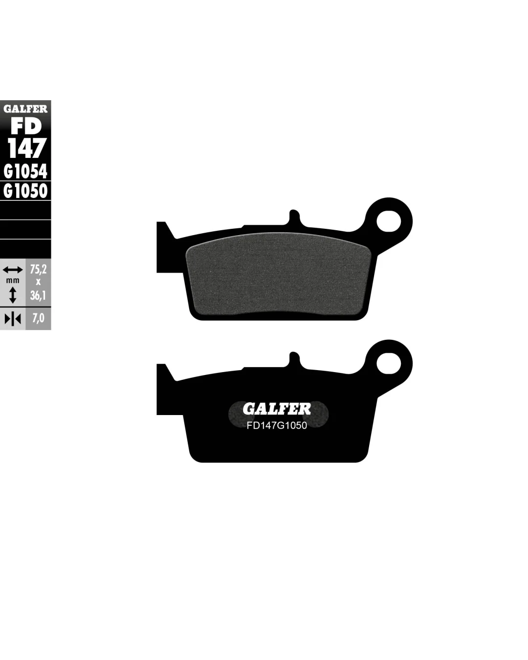 Предни мото накладки Galfer SCOOTER FD147G1050