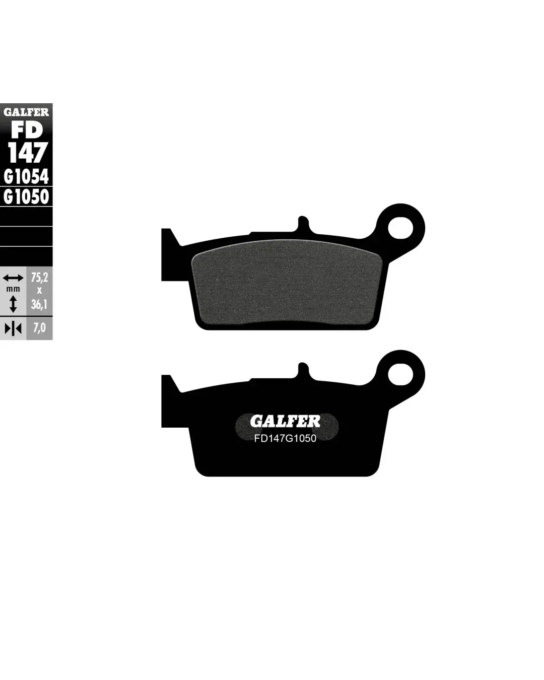 Предни мото накладки Galfer SCOOTER FD147G1050