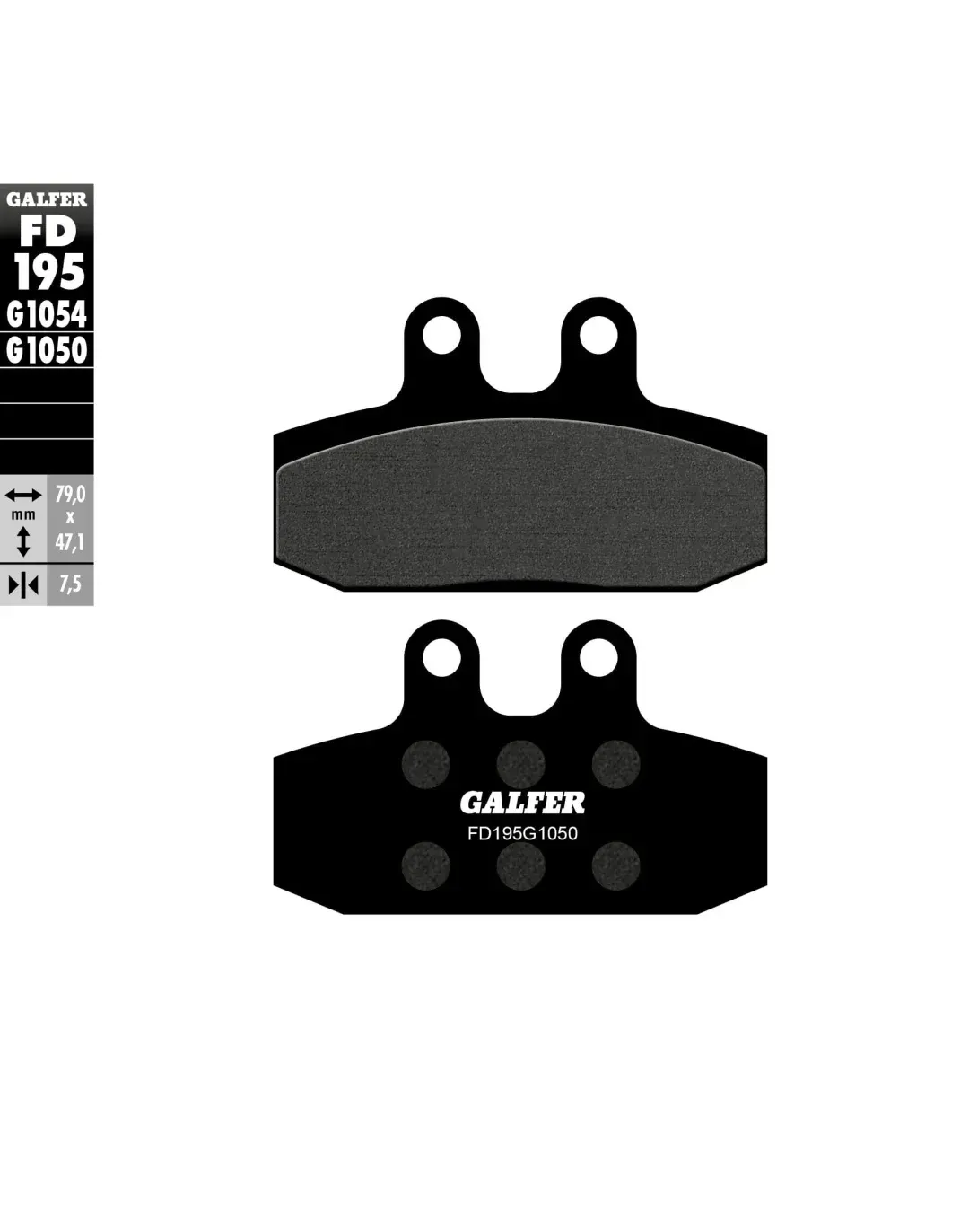 Предни мото накладки Galfer SCOOTER FD195G1050