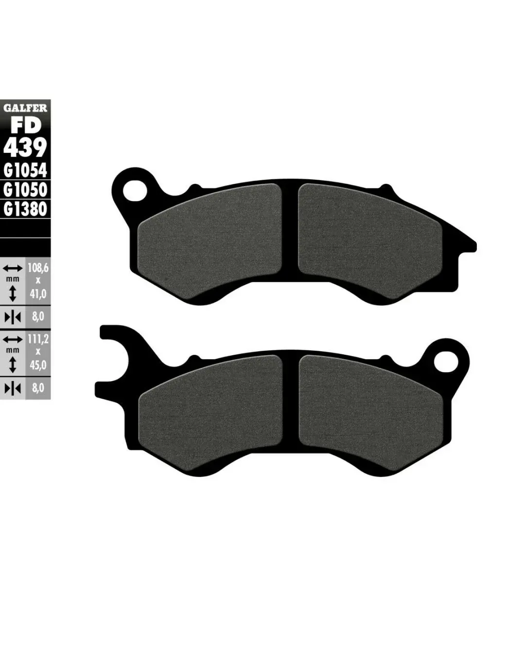 Предни мото накладки Galfer SCOOTER FD439G1050
