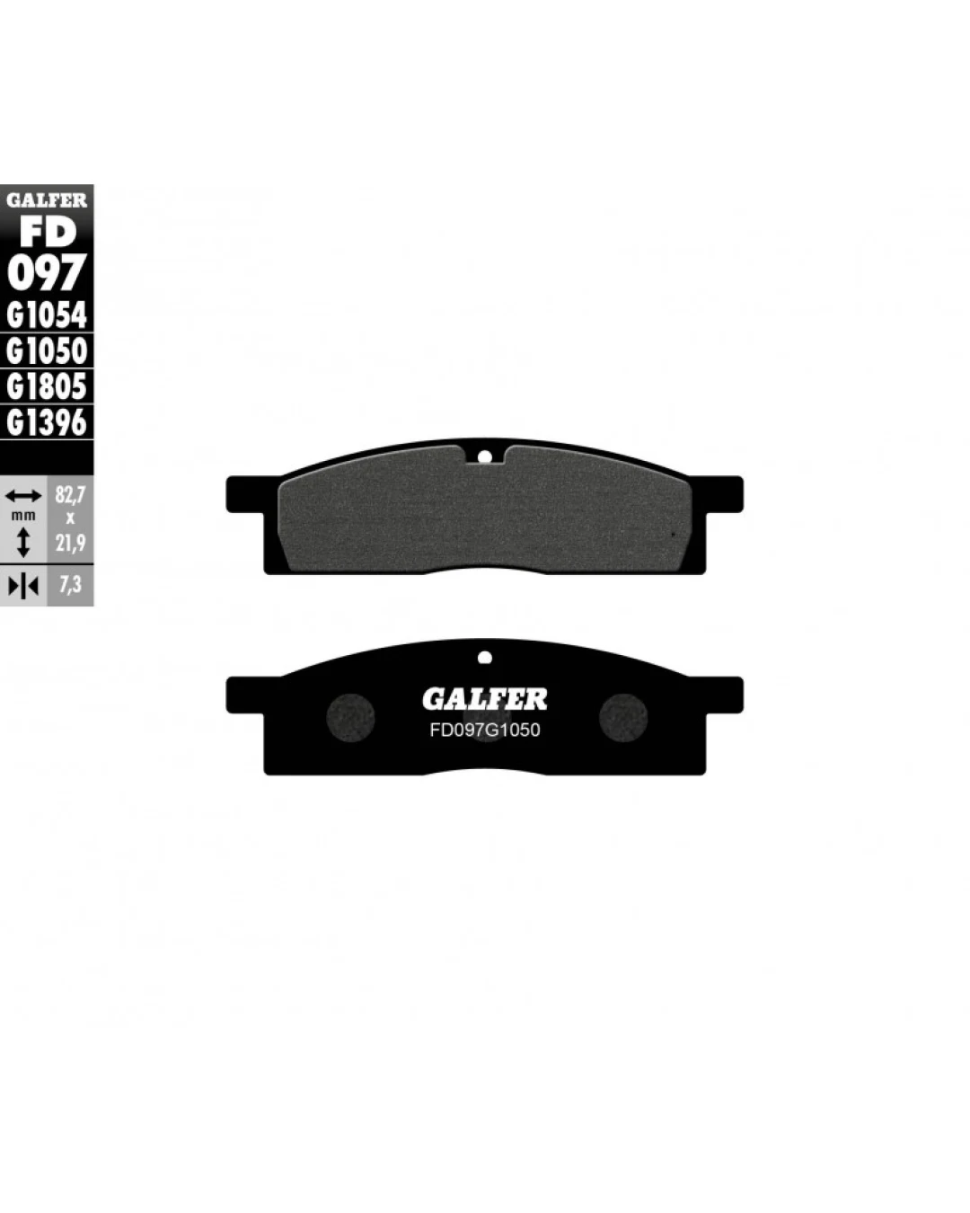 Предни мото накладки Galfer SCOOTERFD097G1050