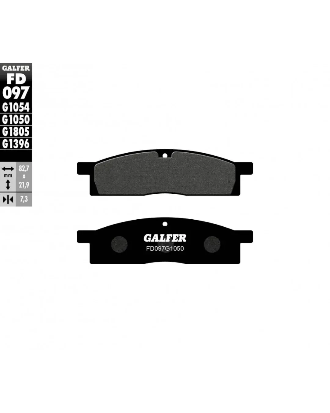 Предни мото накладки Galfer SCOOTERFD097G1050
