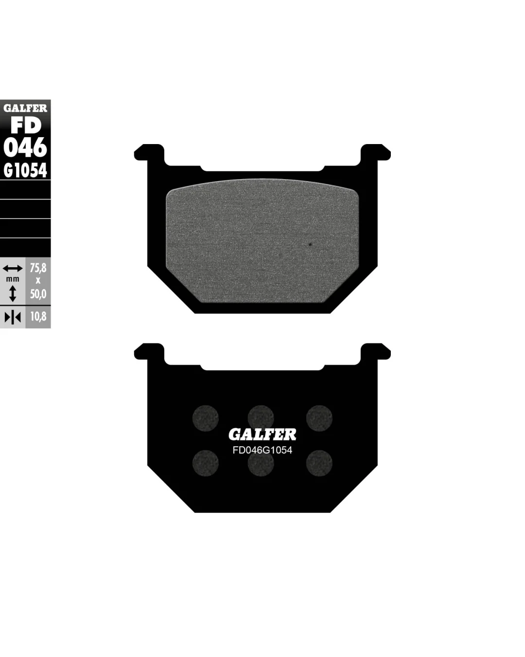 Предни  мото накладки Galfer SEMI METAL FD046G1054