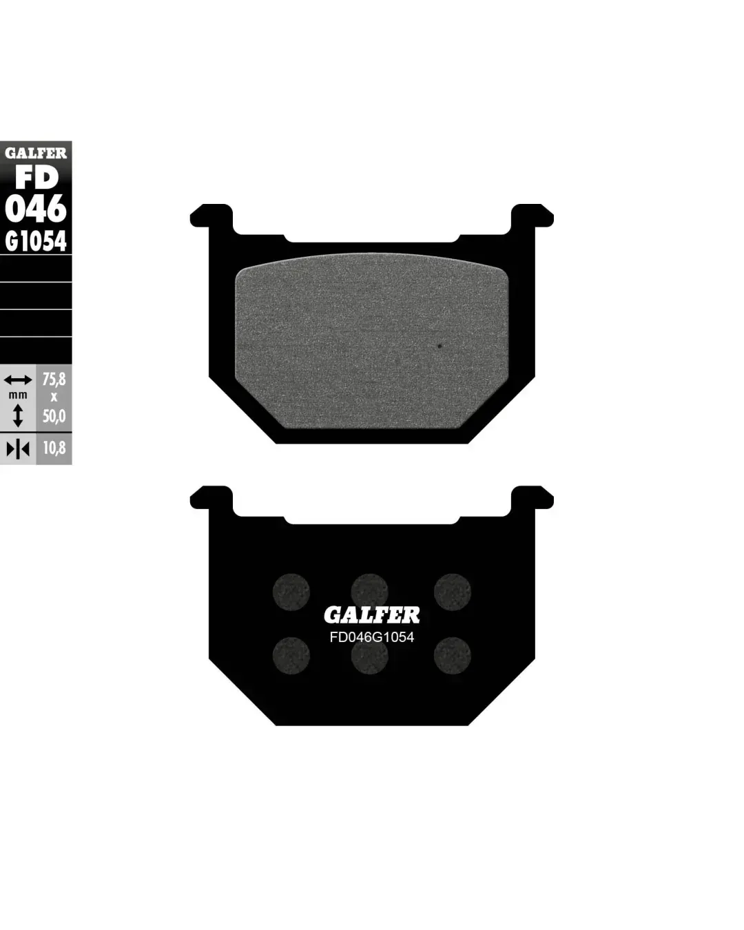 Предни  мото накладки Galfer SEMI METAL FD046G1054