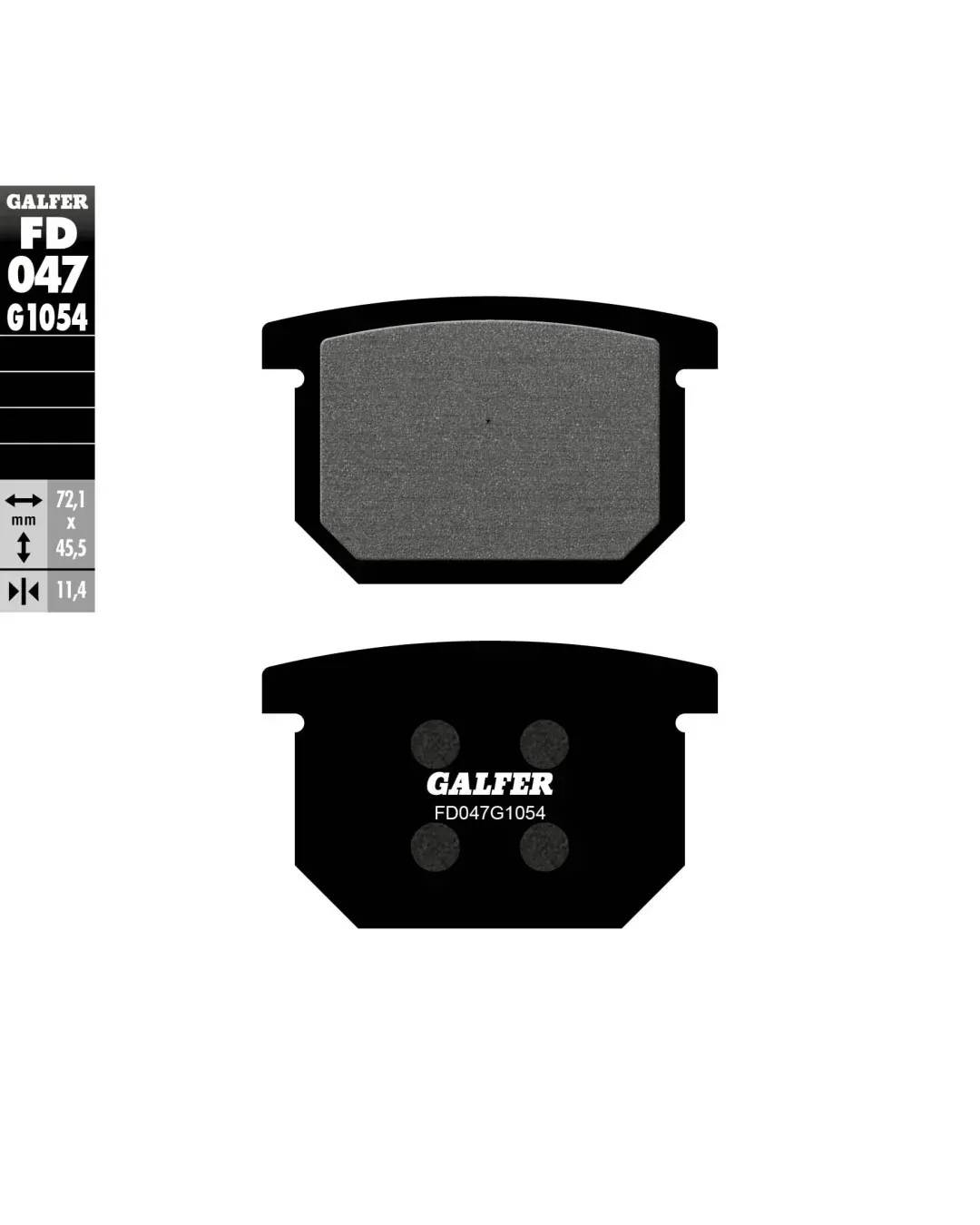 Предни мото накладки Galfer SEMI METAL FD047G1054