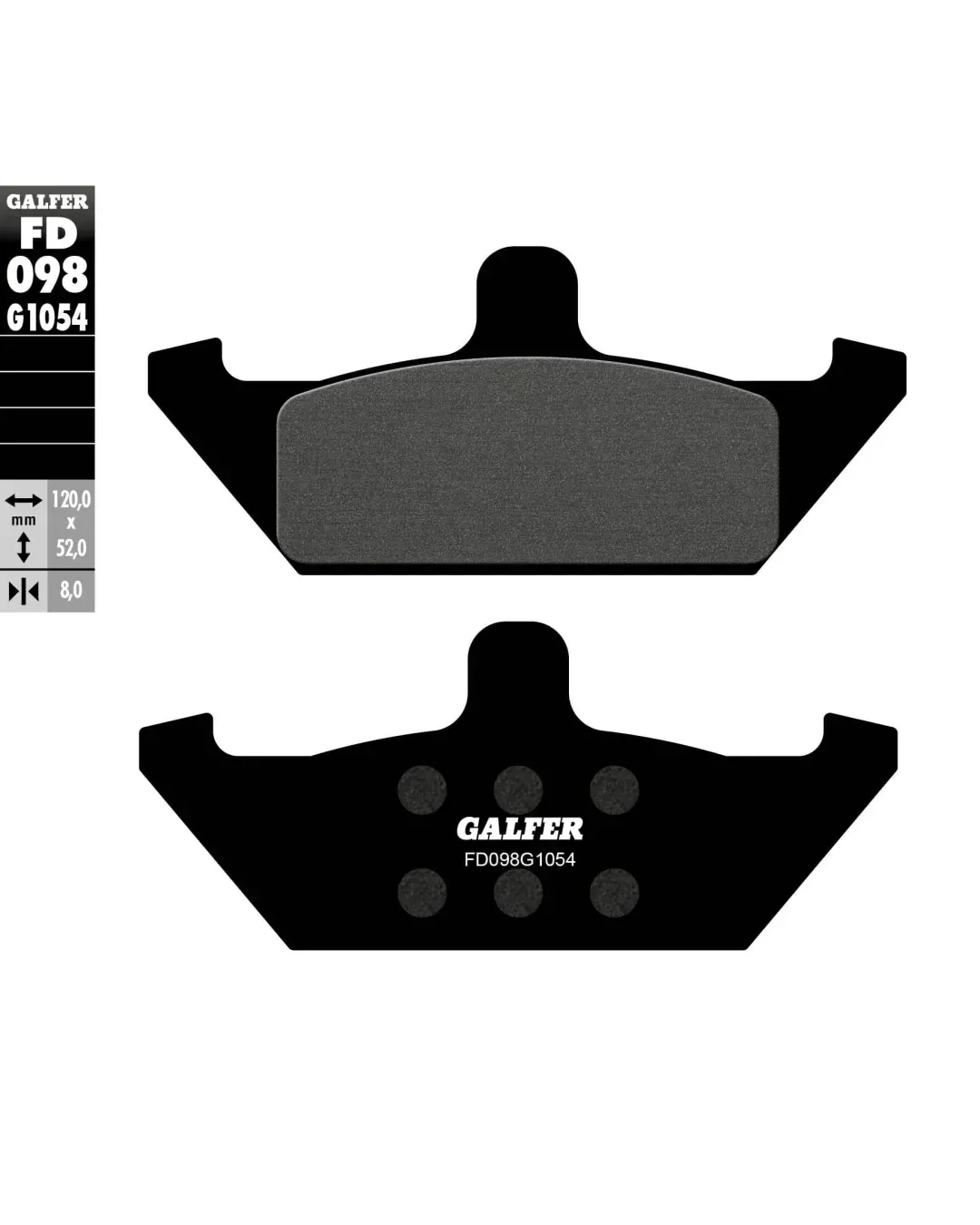 Предни мото накладки Galfer SEMI METAL FD098G1054