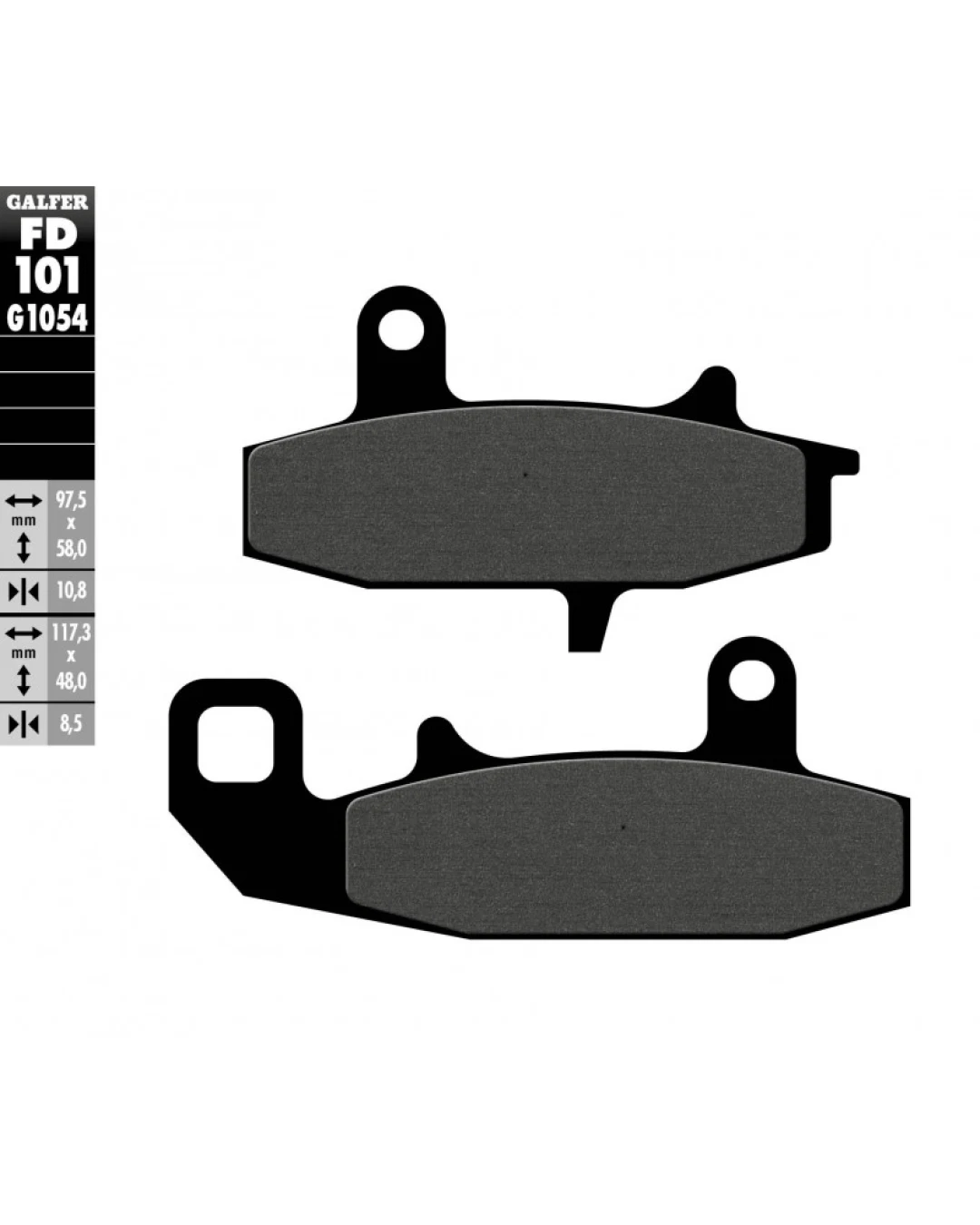 Предни мото накладки Galfer SEMI METAL FD101G1054