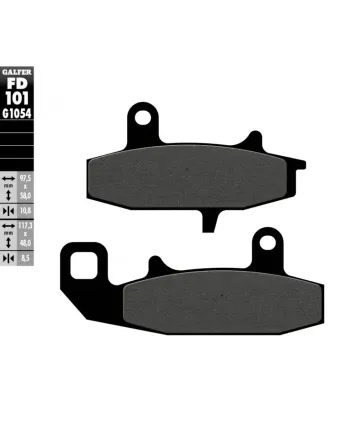 Предни мото накладки Galfer SEMI METAL FD101G1054