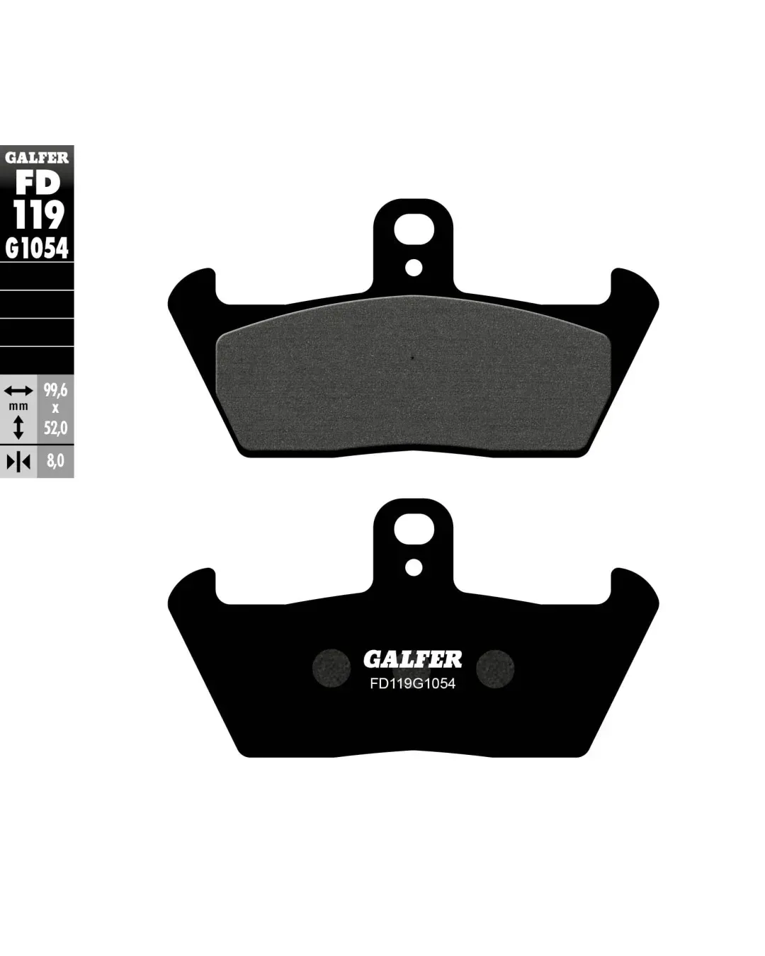 Предни мото накладки Galfer SEMI METAL FD119G1054