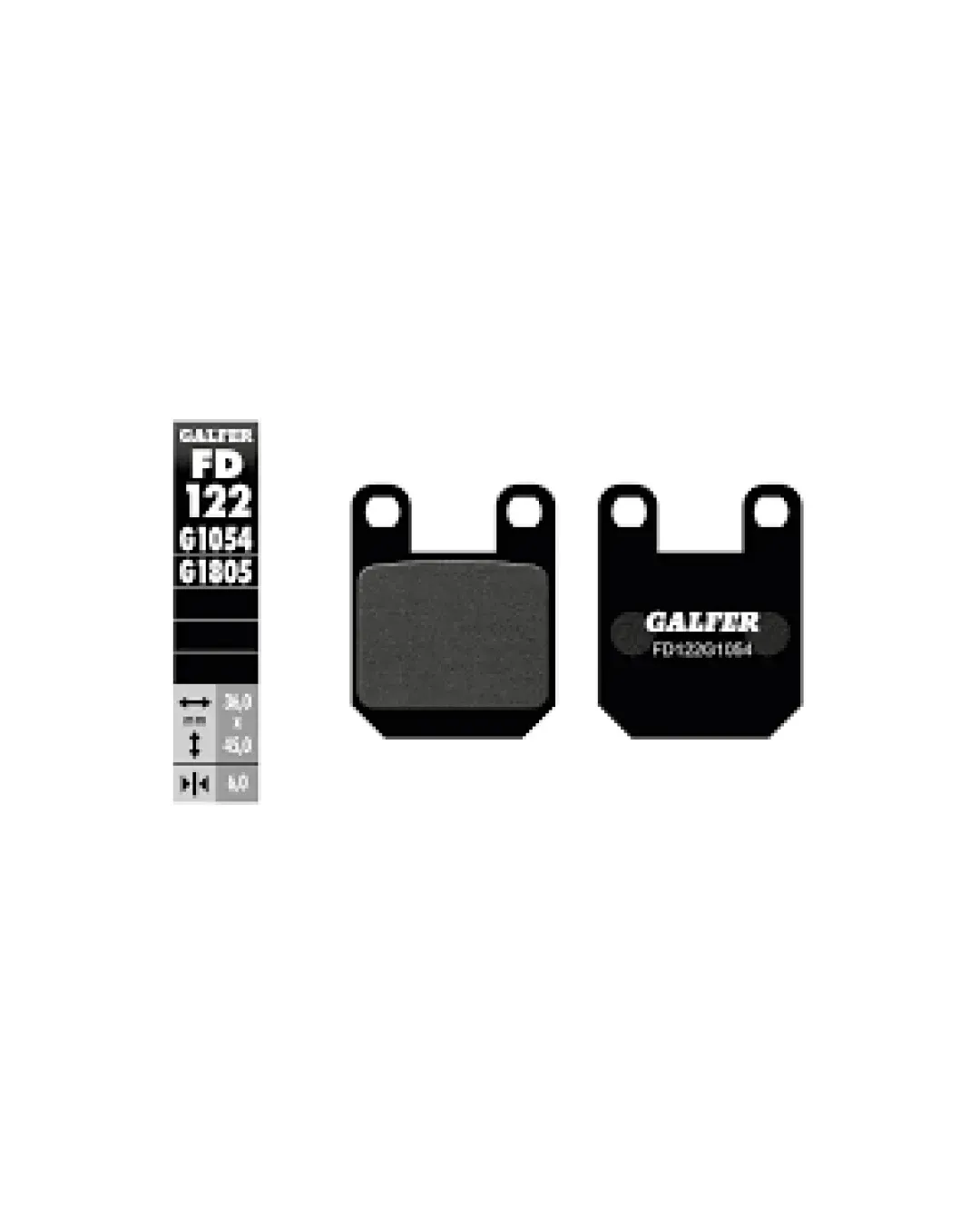 Предни мото накладки Galfer SEMI METAL FD122G1054