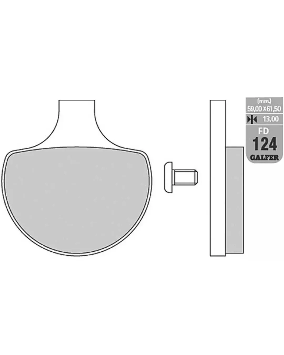 Предни мото накладки Galfer SEMI METAL FD124G1054