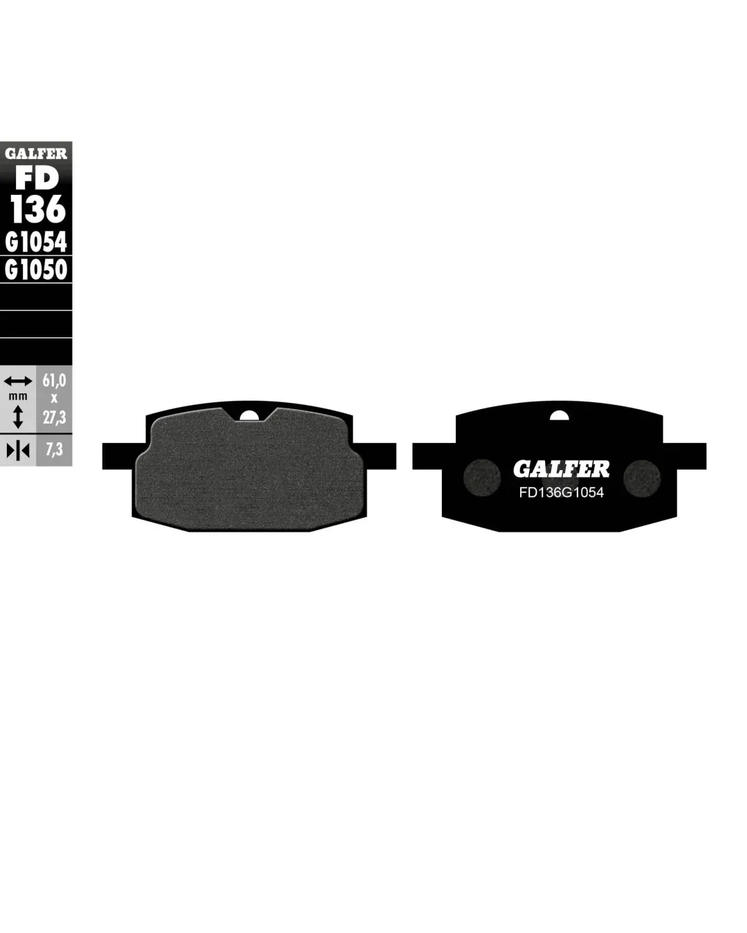 Предни мото накладки Galfer SEMI METAL FD136G1054