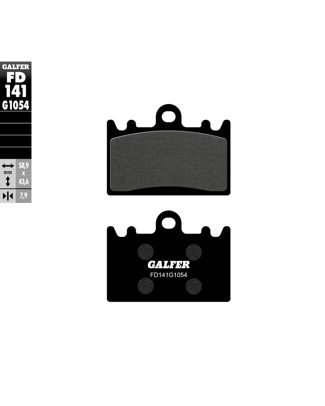 Предни мото накладки Galfer SEMI METAL FD141G1054