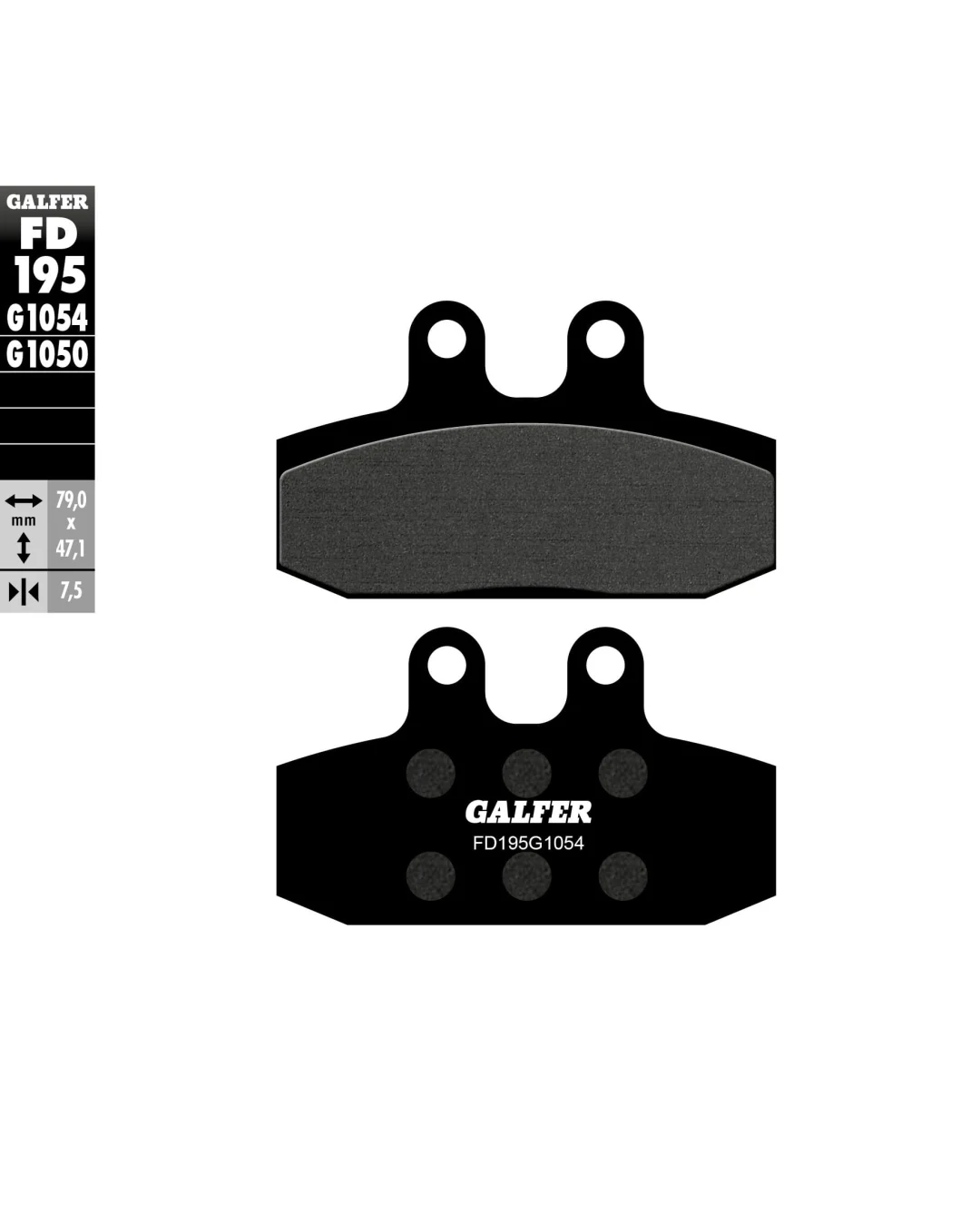 Предни мото накладки Galfer SEMI METAL FD195G1054