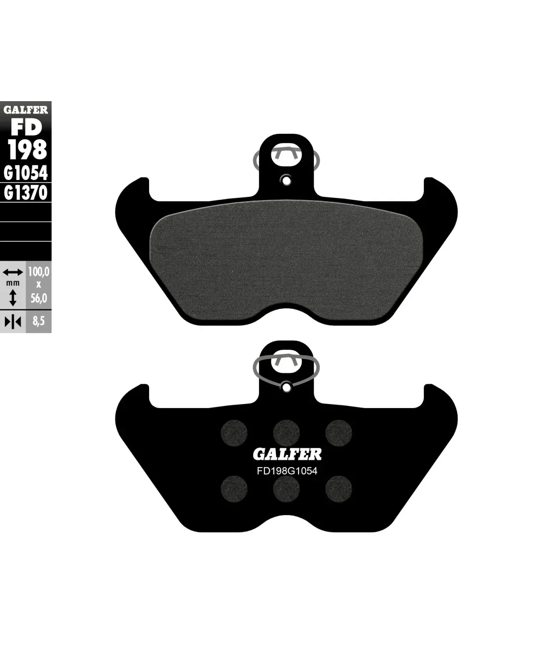 Предни мото накладки Galfer SEMI METAL FD198G1054