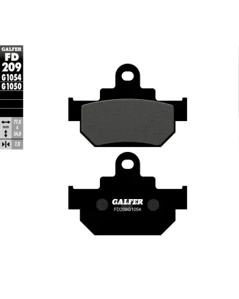 Предни мото накладки Galfer SEMI METAL FD209G1054