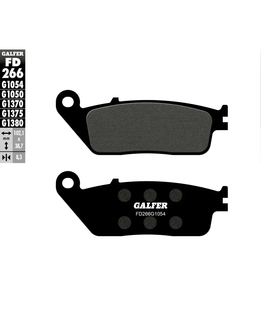 Предни мото накладки Galfer SEMI METAL FD266G1054