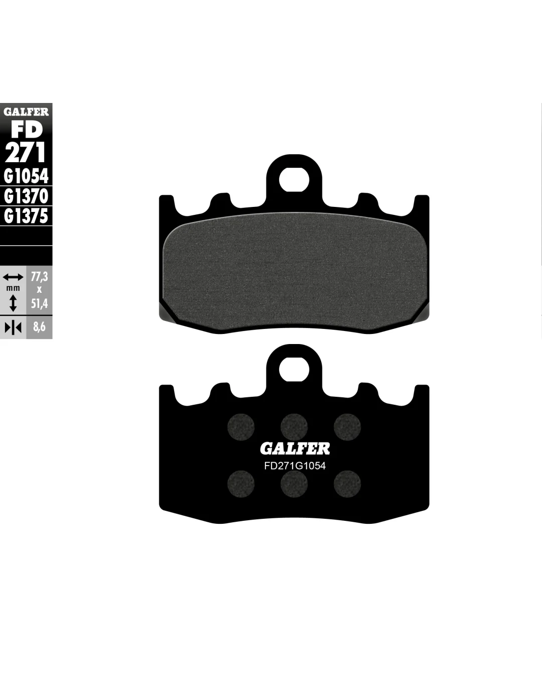 Предни мото накладки Galfer SEMI METAL FD271G1054