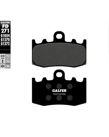 Предни мото накладки Galfer SEMI METAL FD271G1054