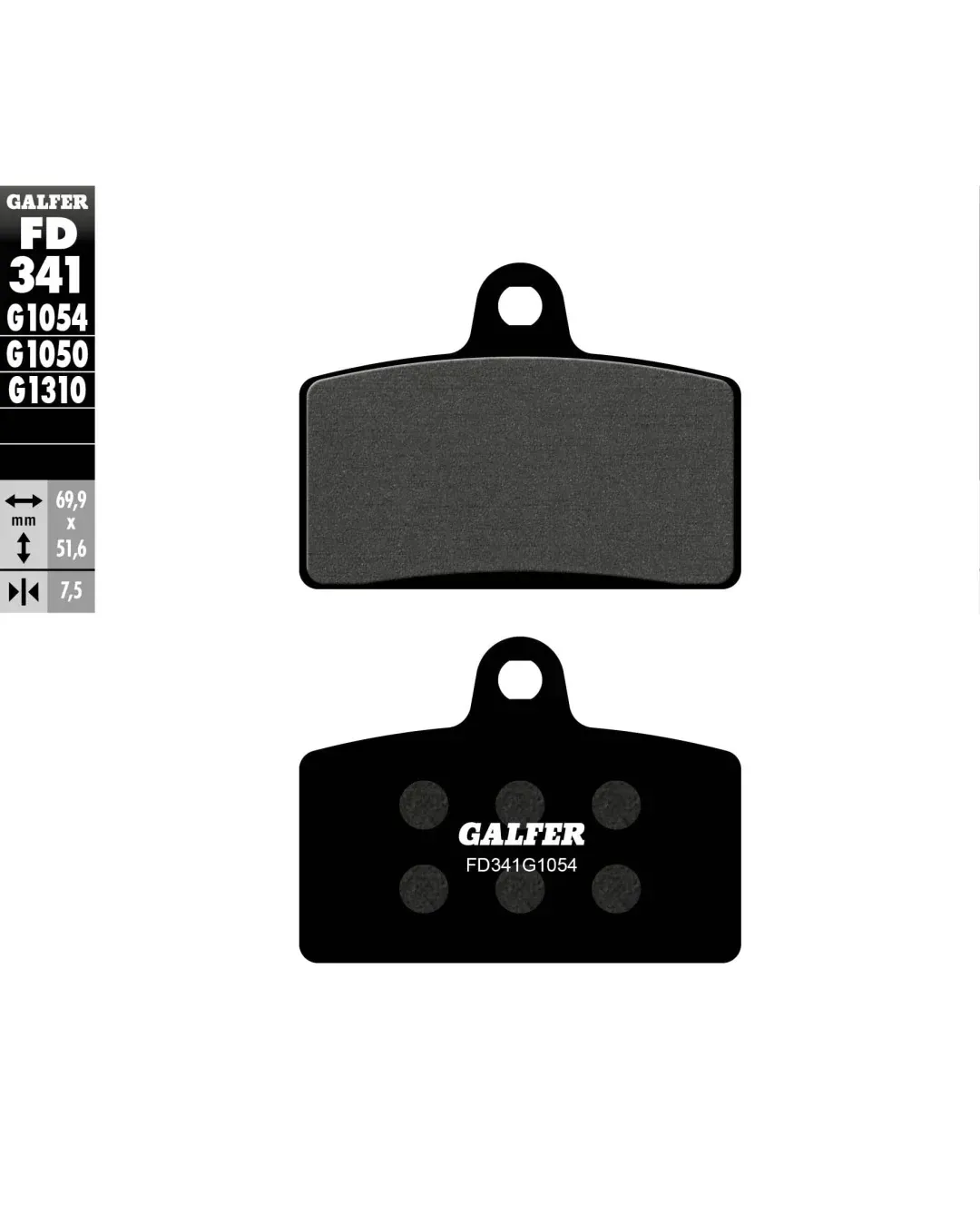 Предни мото накладки Galfer SEMI METAL FD341G1054