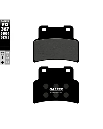 Предни мото накладки Galfer SEMI METAL FD367G1054