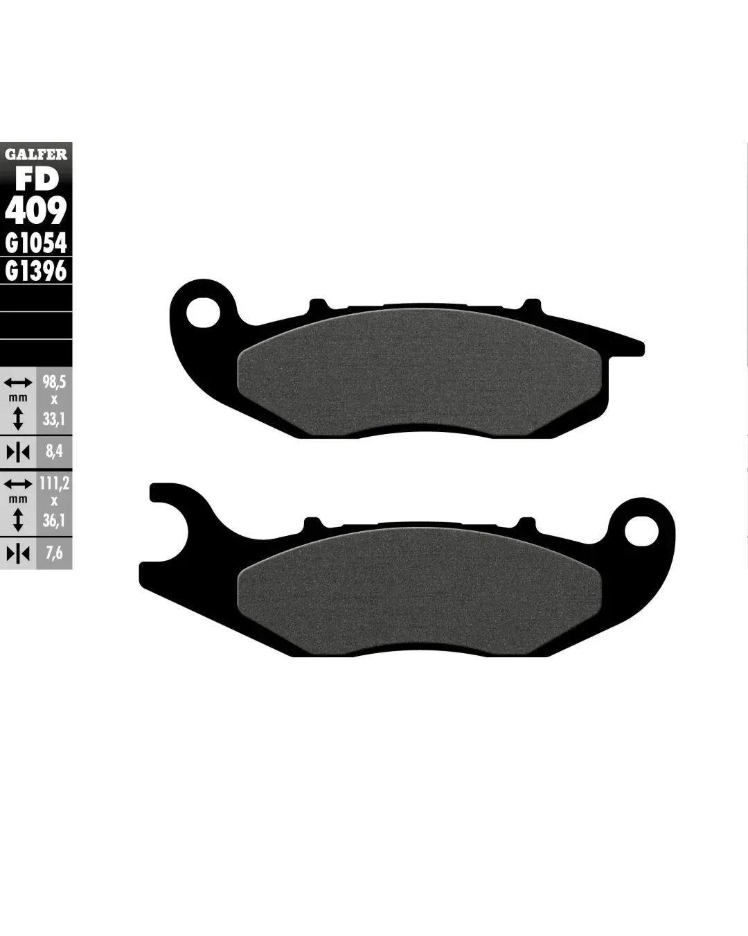 Предни мото накладки Galfer SEMI METAL FD409G1054
