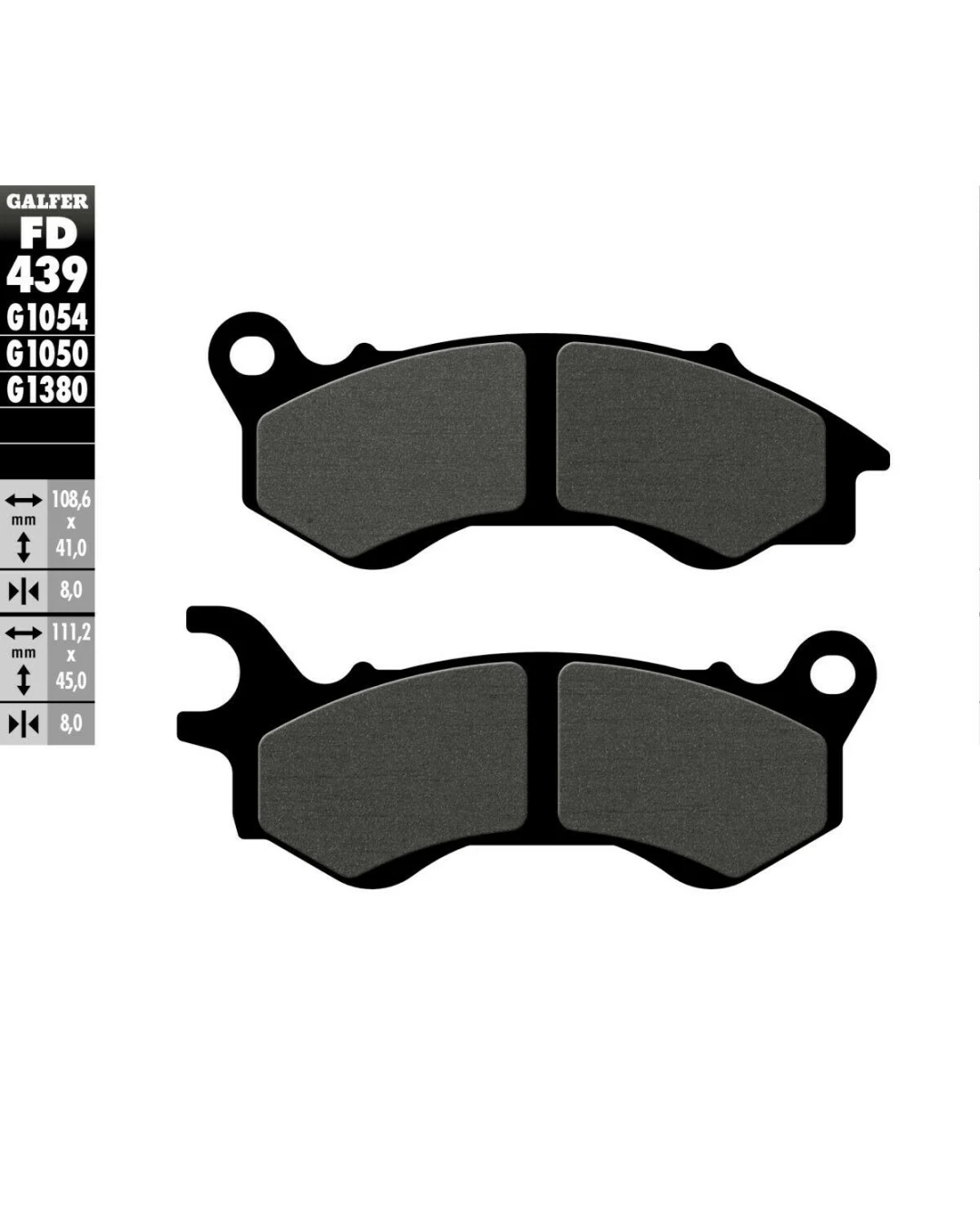 Предни мото накладки Galfer SEMI METAL FD439G1054