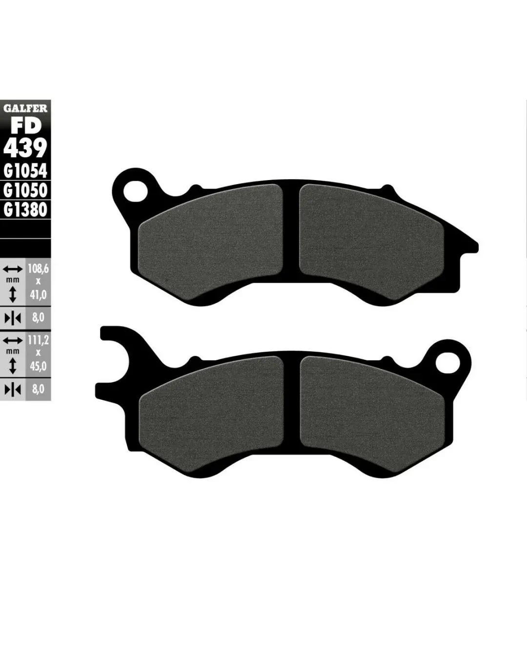 Предни мото накладки Galfer SEMI METAL FD439G1054