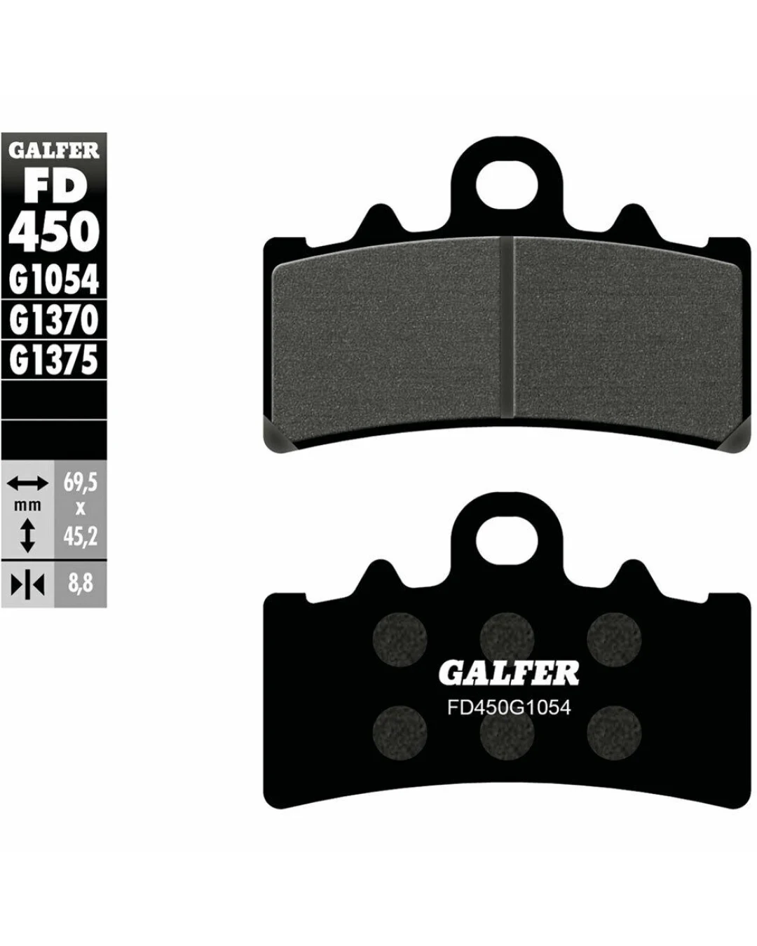 Предни мото накладки Galfer SEMI METAL FD450G1054
