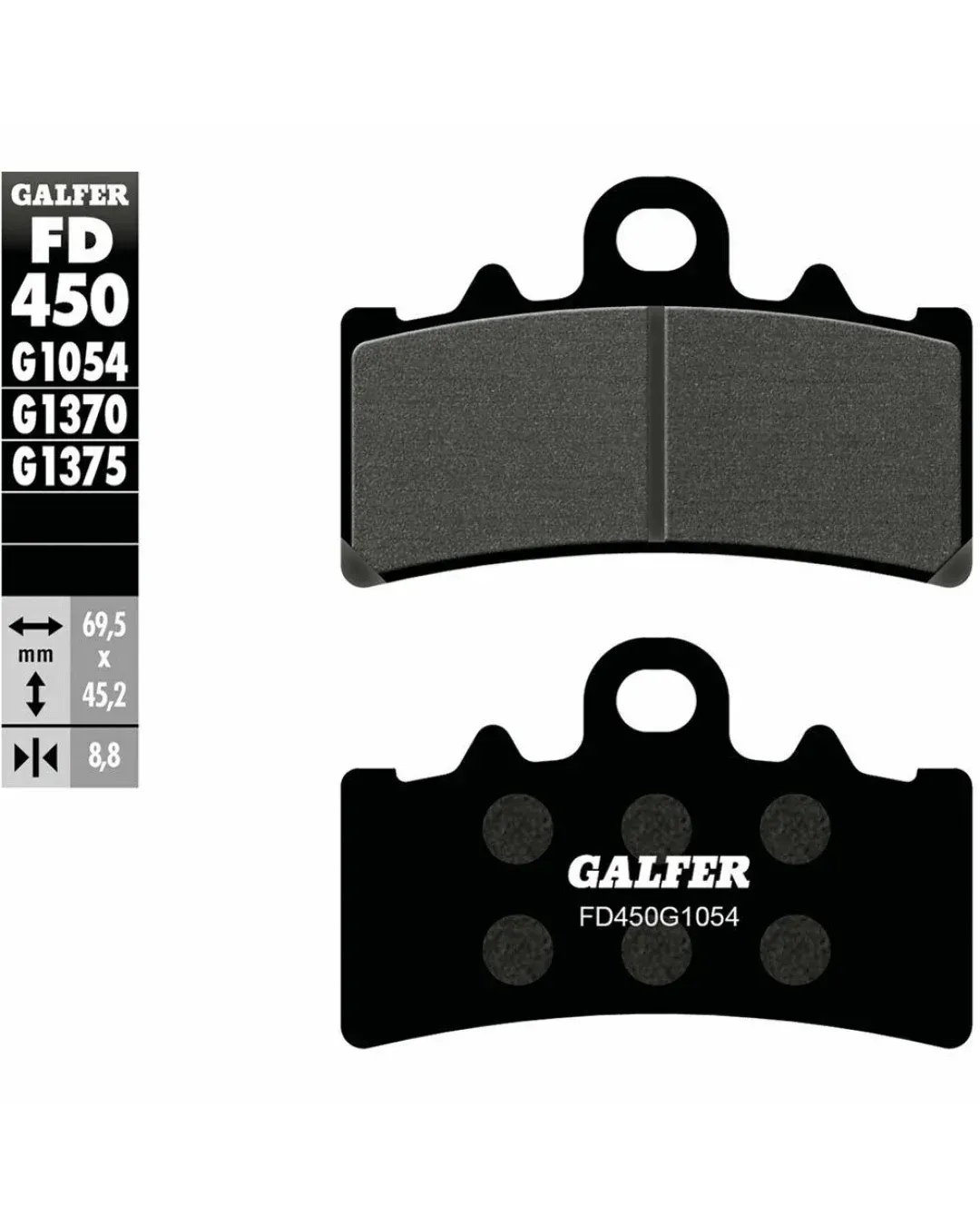 Предни мото накладки Galfer SEMI METAL FD450G1054